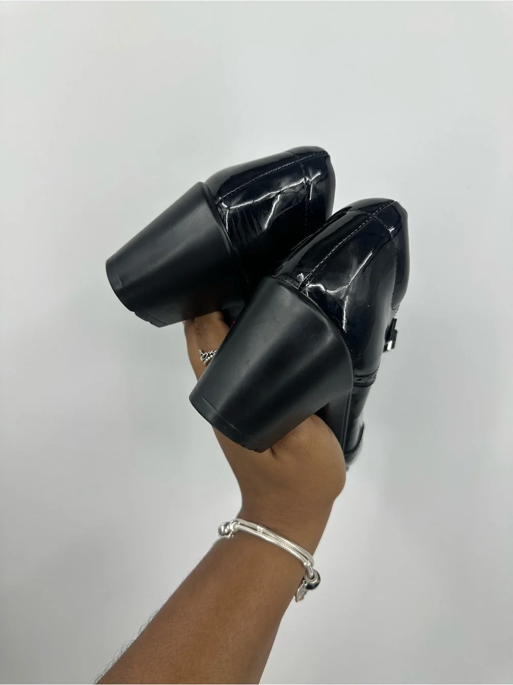 Vintage Y2K Style Black Dream Paris Oxford Mary Jane Shoes Size Women's 9 Goth